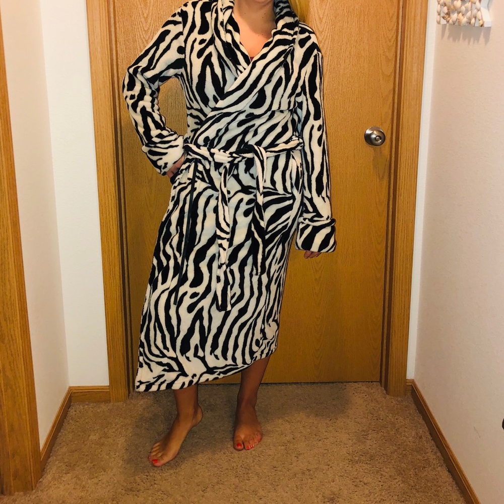 Zebra Print Robe
